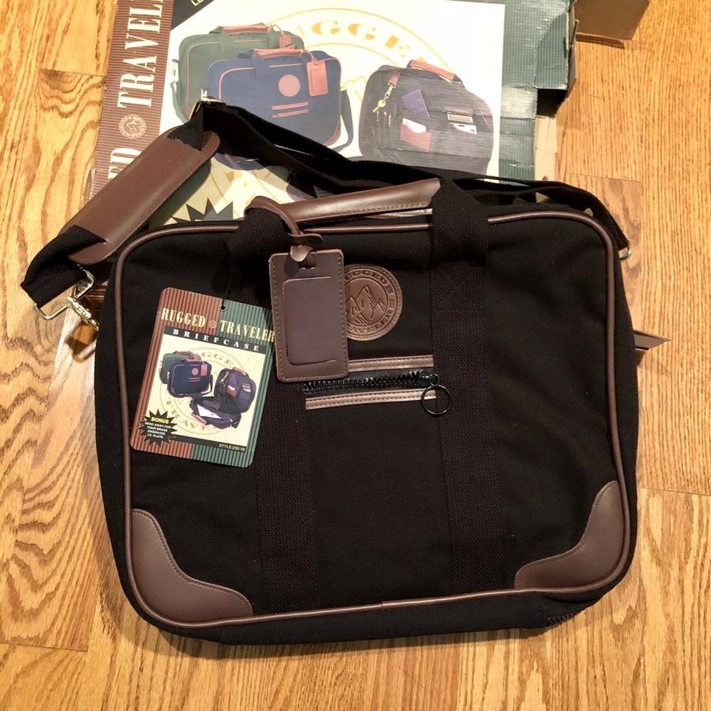 Monarch New w/tag Black/Brown Briefcase